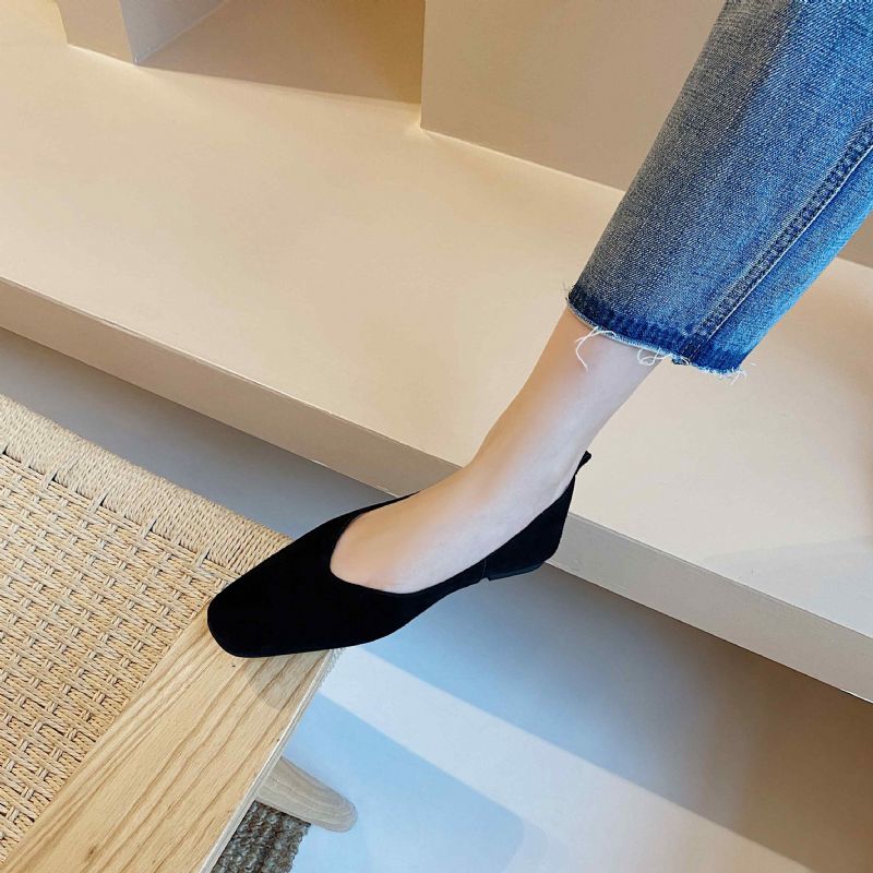 Norkis Dames Leren Casual Platte Schoenen - Zwart