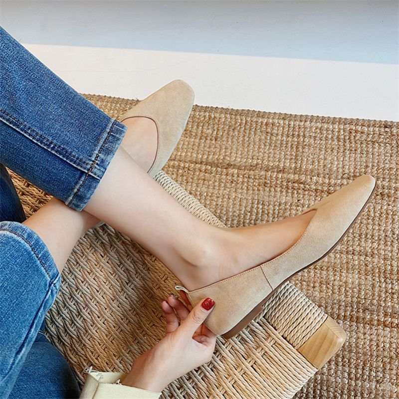 Norkis Dames Leren Casual Platte Schoenen - Zwart