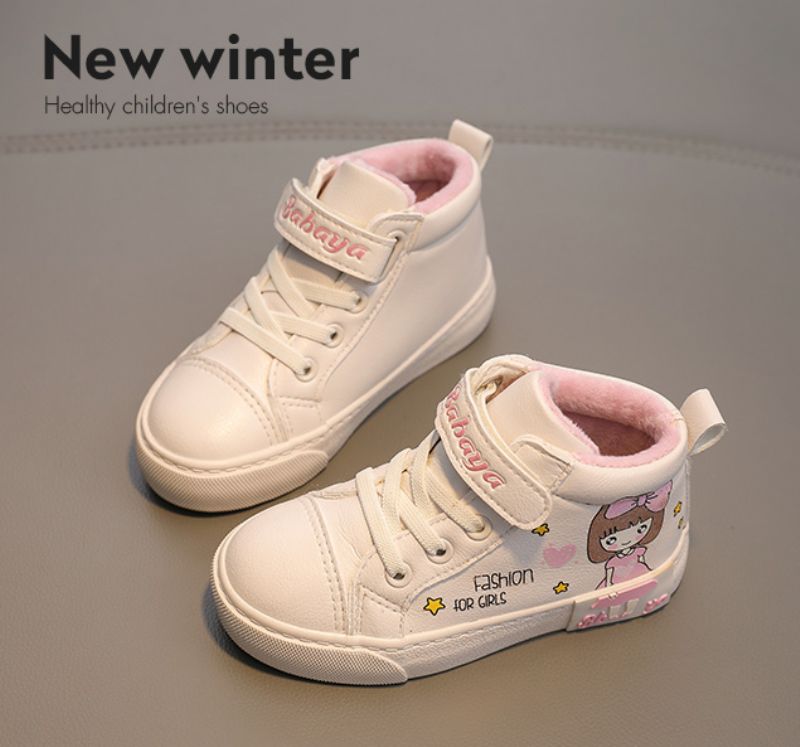 Normani Meisjes Warme Sneaker - Wit