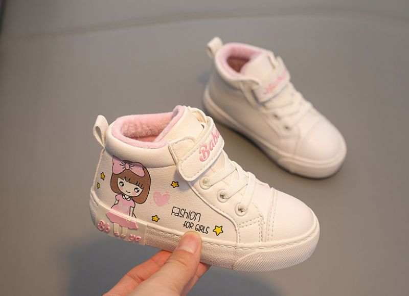 Normani Meisjes Warme Sneaker - Wit