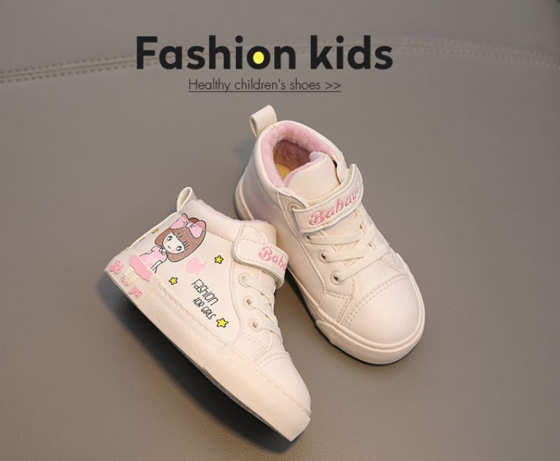 Normani Meisjes Warme Sneaker - Wit