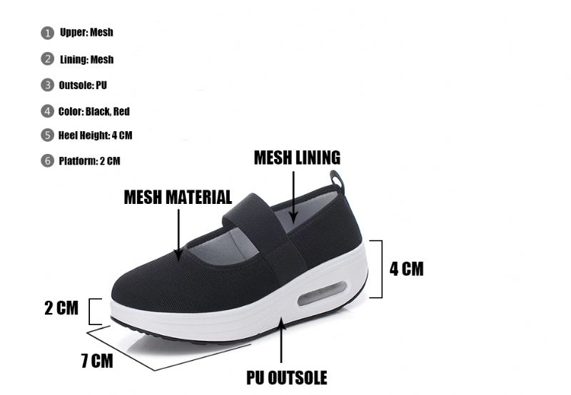 Nova Platform Schoenen Voor Dames - Rood