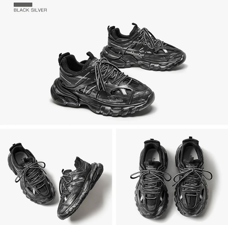 Novak Dames Hoogwaardige Sneaker - Zwart Zilver