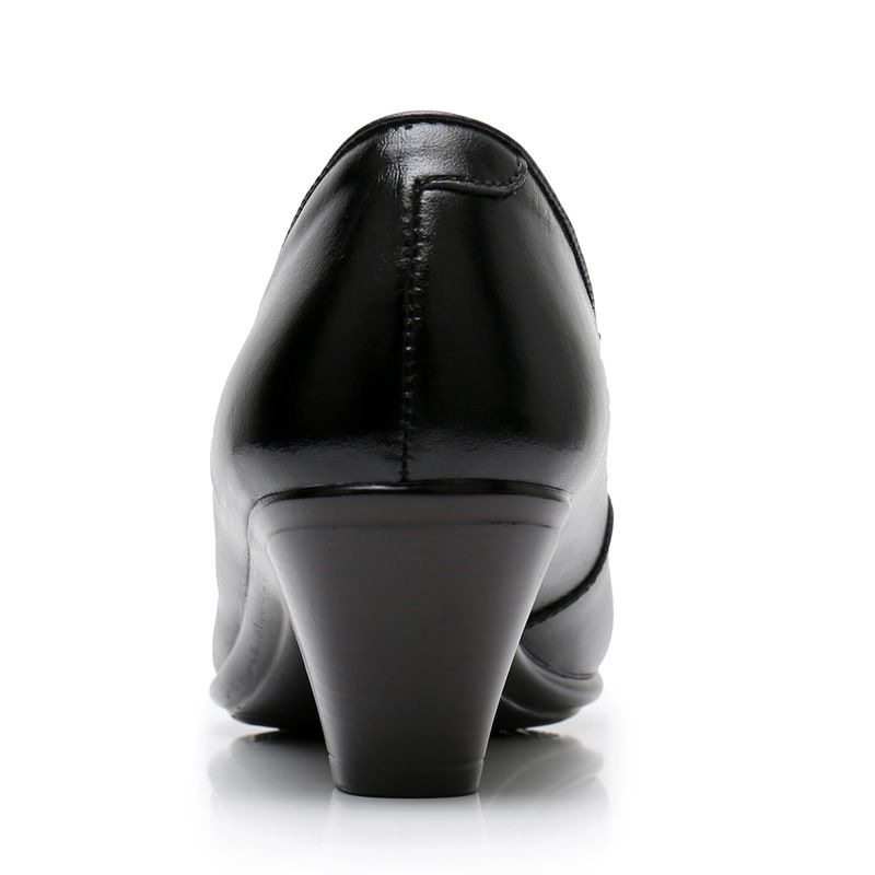 Nubia Dames Ronde Neus Pumps - Zwart