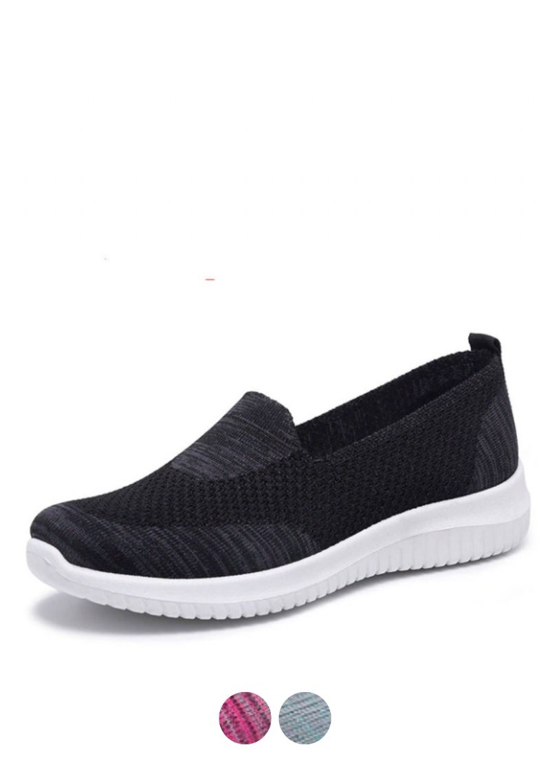 Nubia Dames Slip-on Zwarte Schoenen