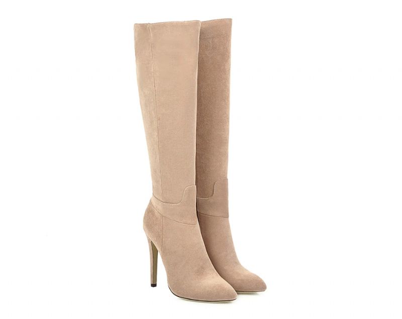 Nurys Boots Knielengte - Abrikoos