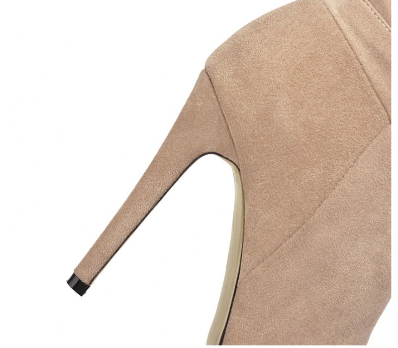 Nurys Boots Knielengte - Abrikoos