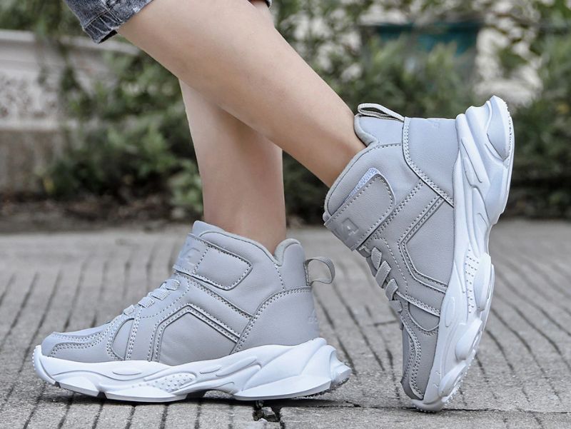 Ocasio Unisex Outdoorsneaker Voor Kinderen - Grijze Bont