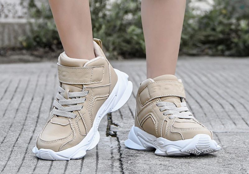 Ocasio Unisex Outdoorsneaker Voor Kinderen - Grijze Bont