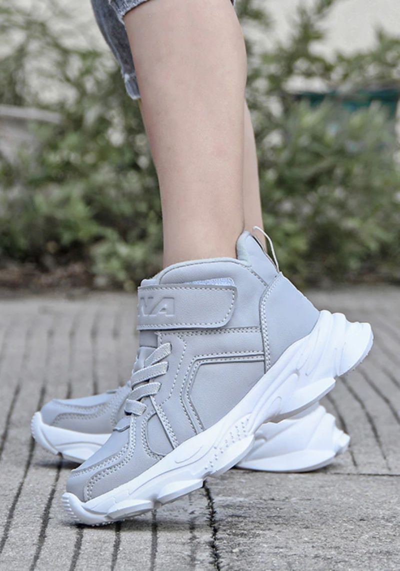 Ocasio Unisex Outdoorsneaker Voor Kinderen - Grijze Bont