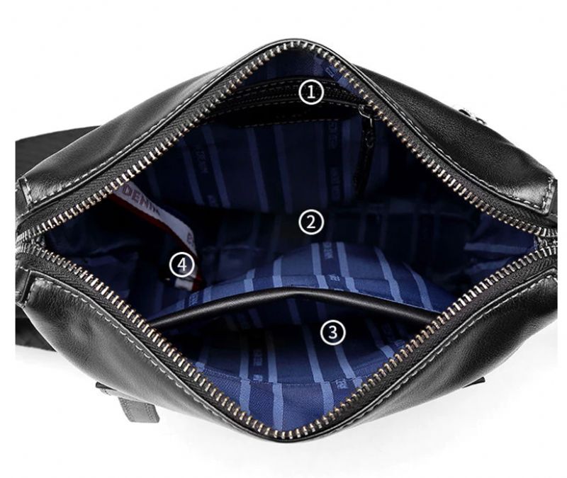 Octavio Heren Crossbody - Zwart