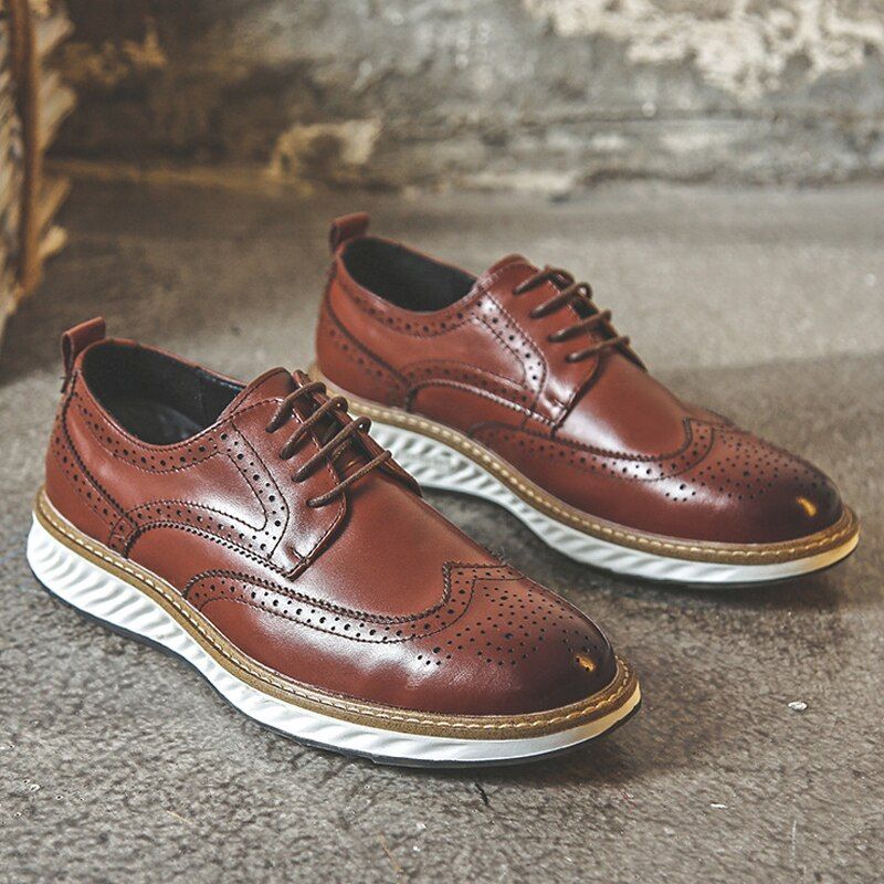 Ody Heren Loafer Geklede Schoenen - Bruin