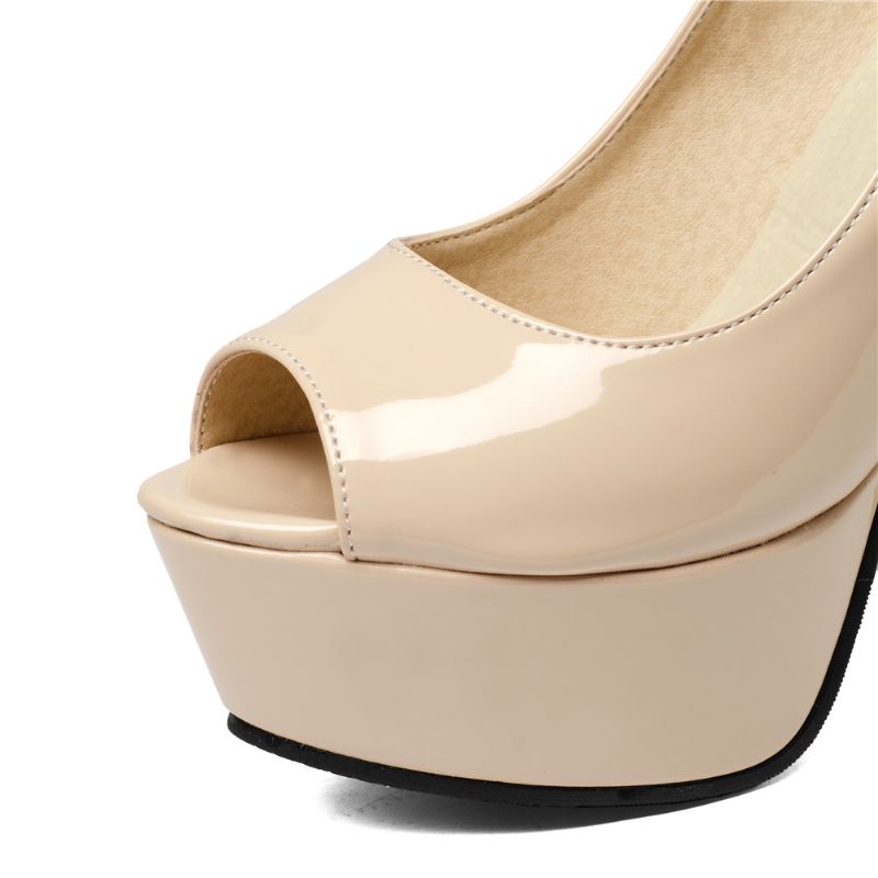 Ohana Dames Elegante Leren Hakken - Rood