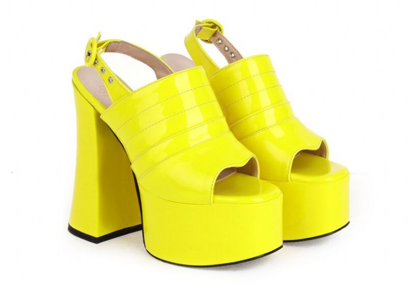 Olena Dames Platform Hakken - Zwart