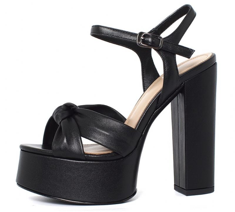 Olenka Dames Platform Hoge Hak Sandalen - Abrikoos