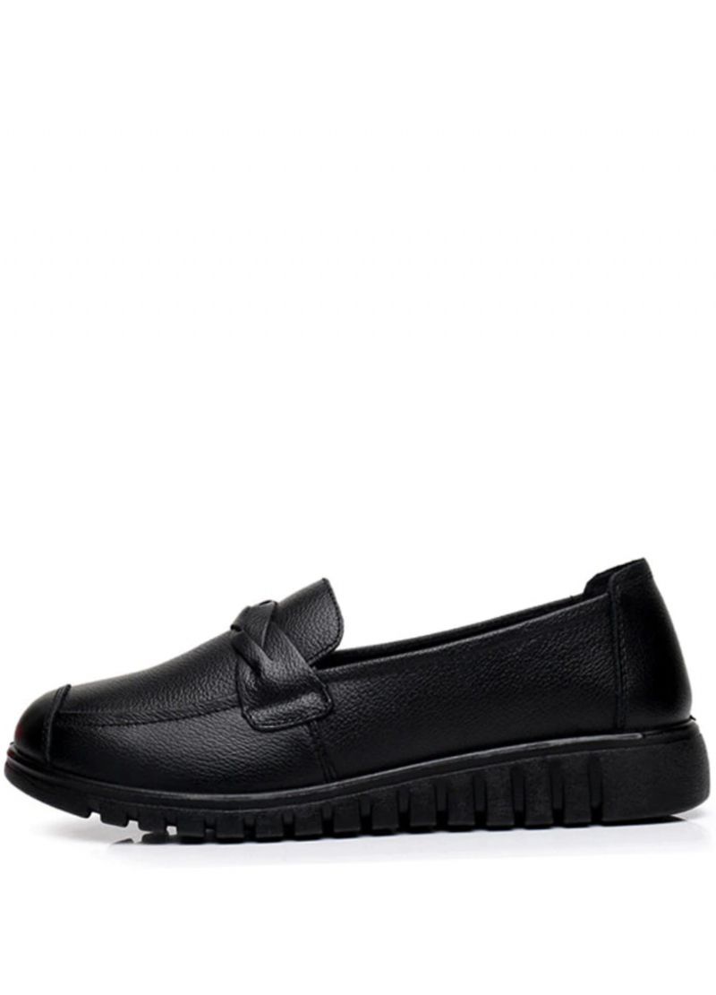 Olga Dames Casual Leren Loafer Schoenen