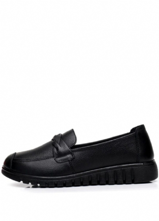 Olga Dames Casual Leren Loafer Schoenen