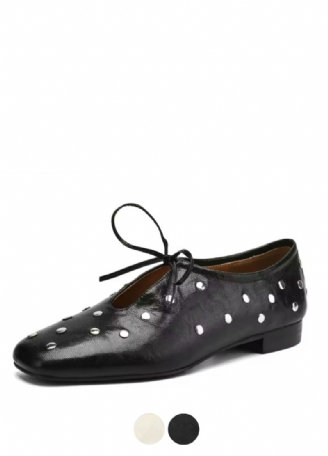 Olga Dames Casual Rivets Hakken Platte Schoenen