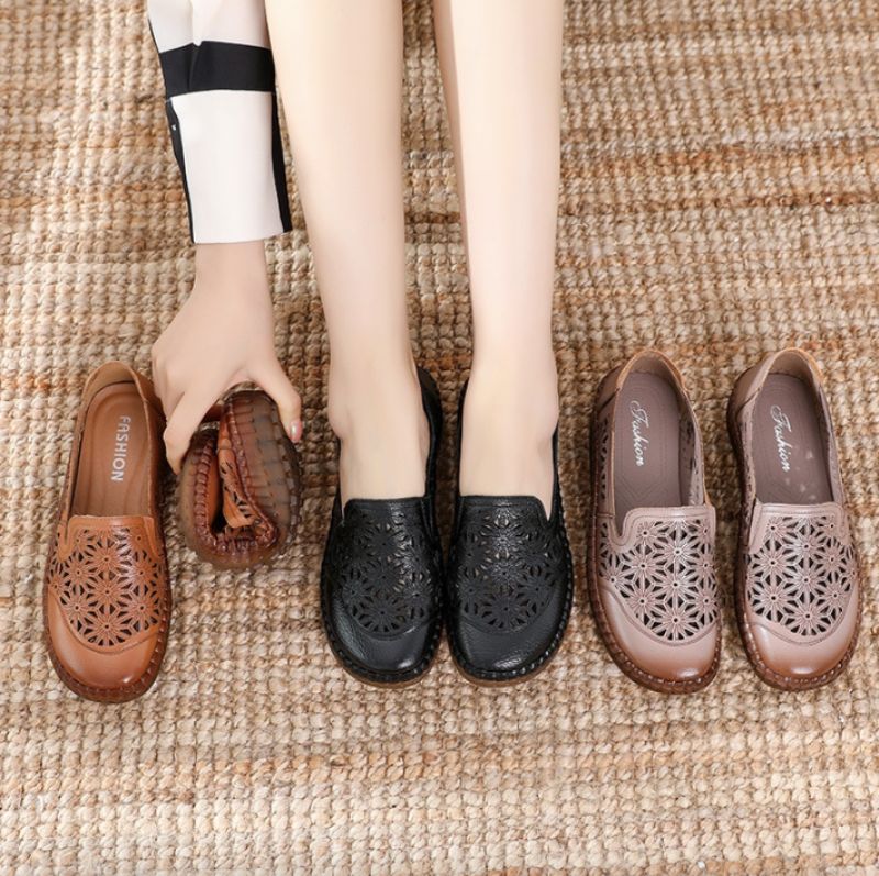 Olga Dames Loafer Schoenen - khaki