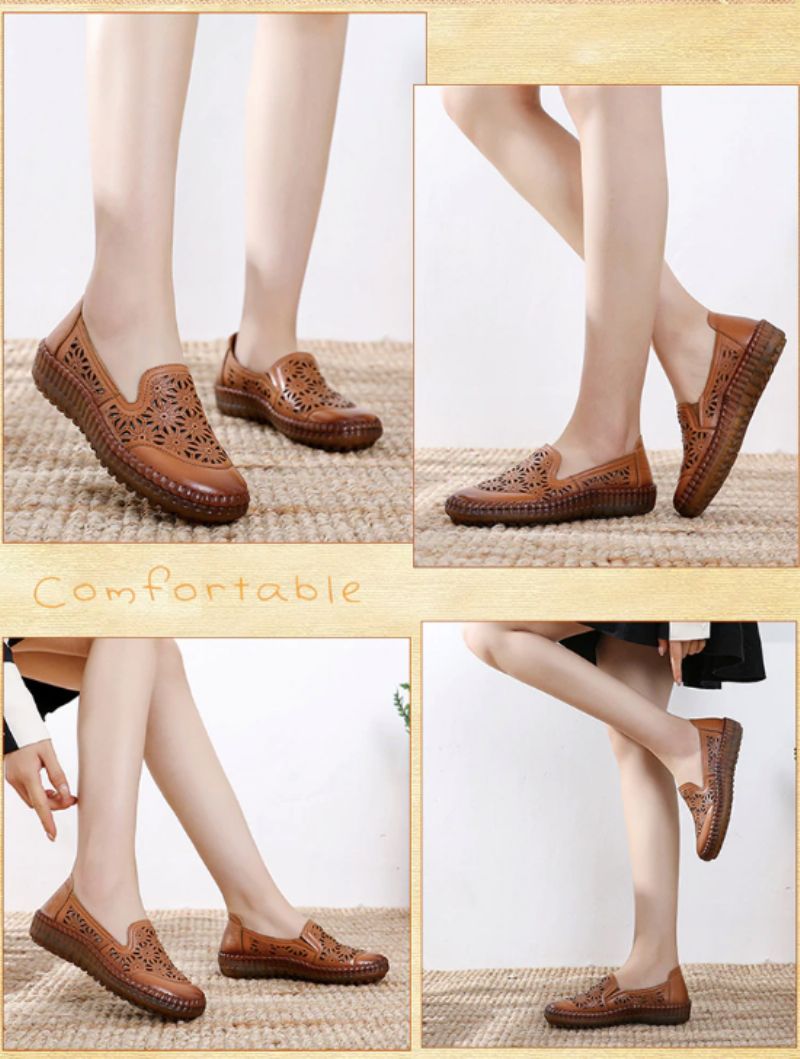 Olga Dames Loafer Schoenen - khaki