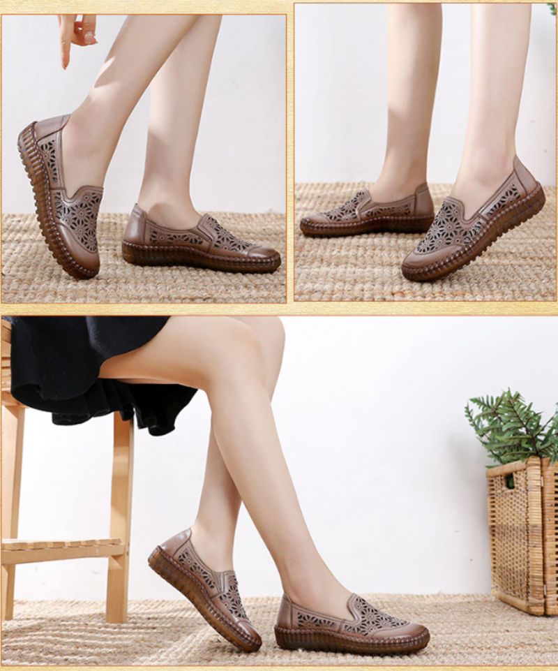 Olga Dames Loafer Schoenen - khaki