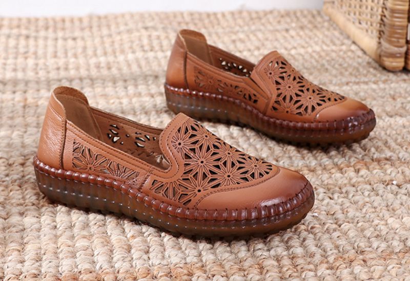Olga Dames Loafer Schoenen - khaki