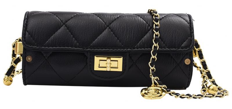 Olga Dames Mini Leren Handtas - Zwart