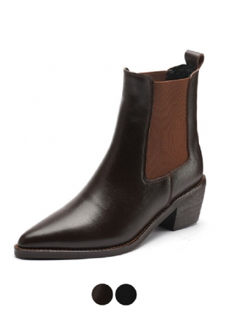 Olga Dames Pointed Toe Chelsea Boots