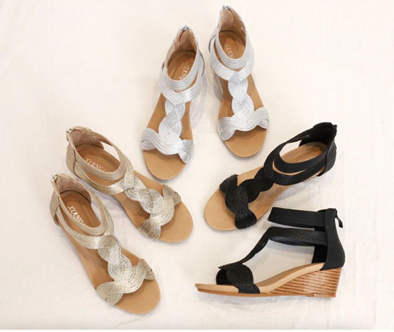 Olga Dames Wedges - Ga ld