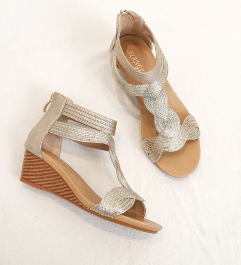 Olga Dames Wedges - Ga ld
