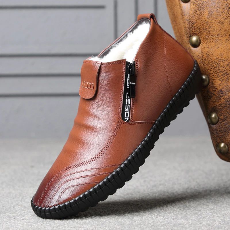 Olimar Heren Loafers Sneeuwschoenen - Bruin