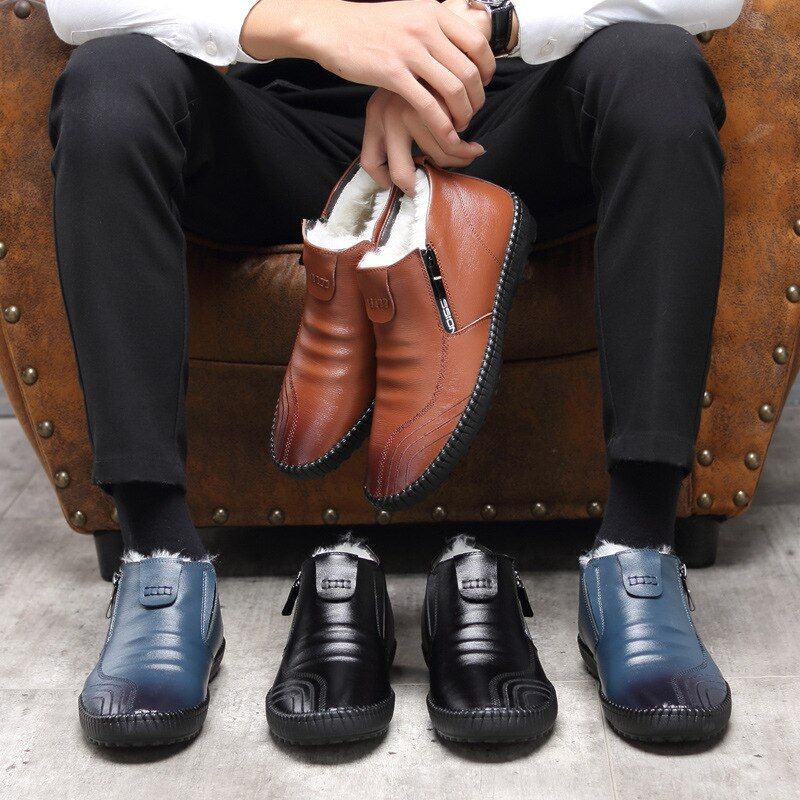 Olimar Heren Loafers Sneeuwschoenen - Bruin