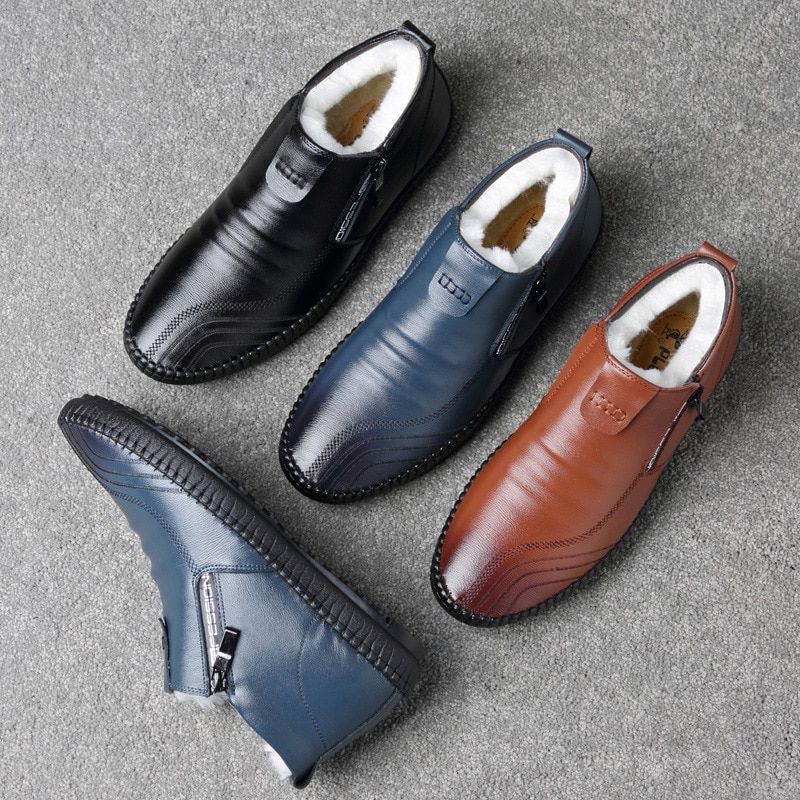 Olimar Heren Loafers Sneeuwschoenen - Bruin