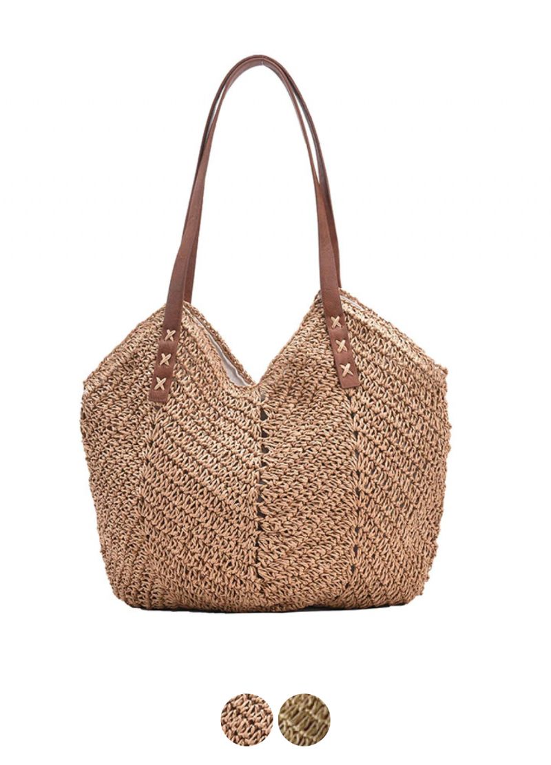 Oliver Handtas Voor Dames Geweven Strand