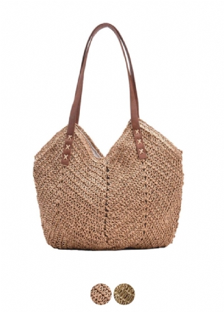 Oliver Handtas Voor Dames Geweven Strand