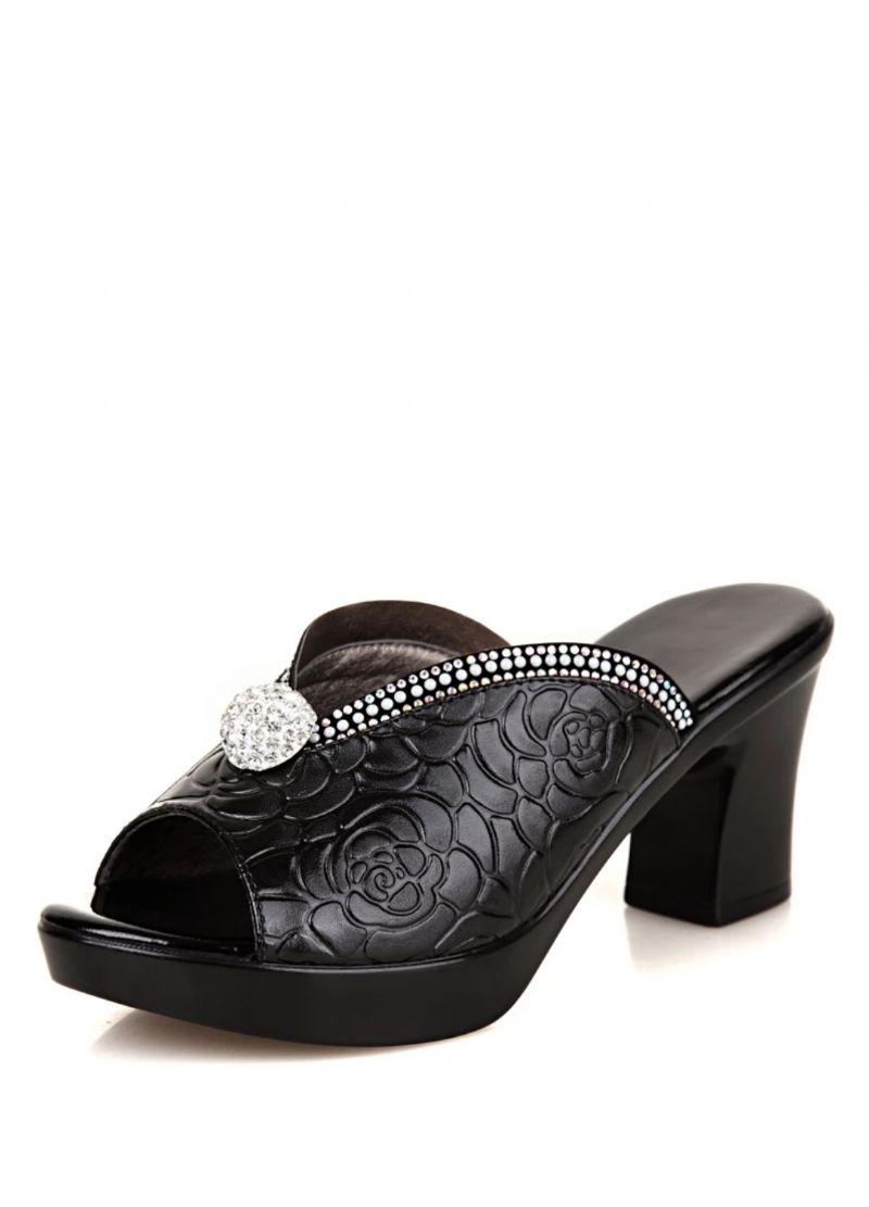 Olivia Comfortabele Leren Platform Sandaal Voor Dames