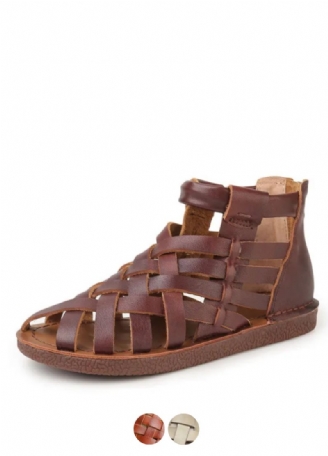 Olivia Dames Casual Leren Sandalen