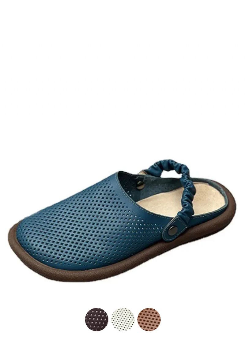 Olivia Dames Leren Zomer Sandalen