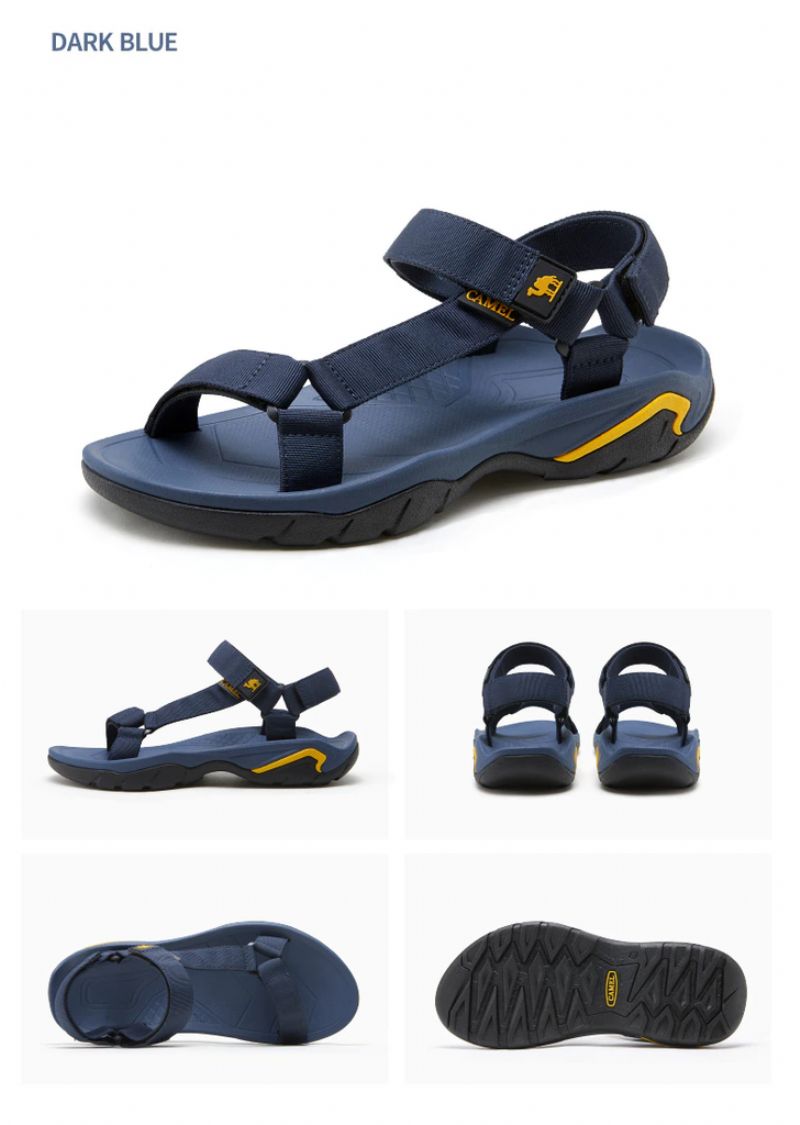Olivieira Heren Platte Sandalen - Zwart