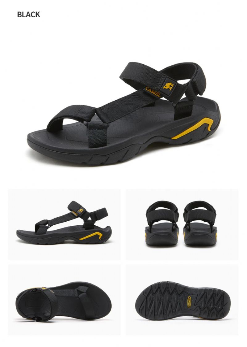 Olivieira Heren Platte Sandalen - Zwart