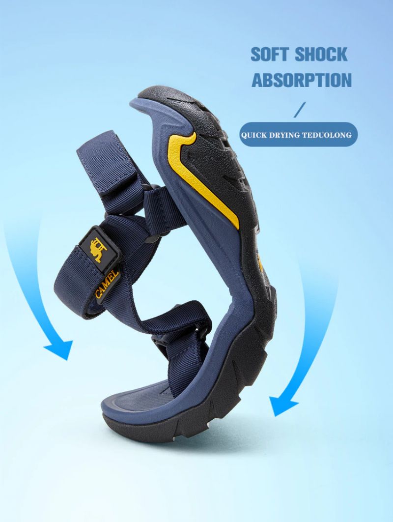 Olivieira Heren Platte Sandalen - Zwart