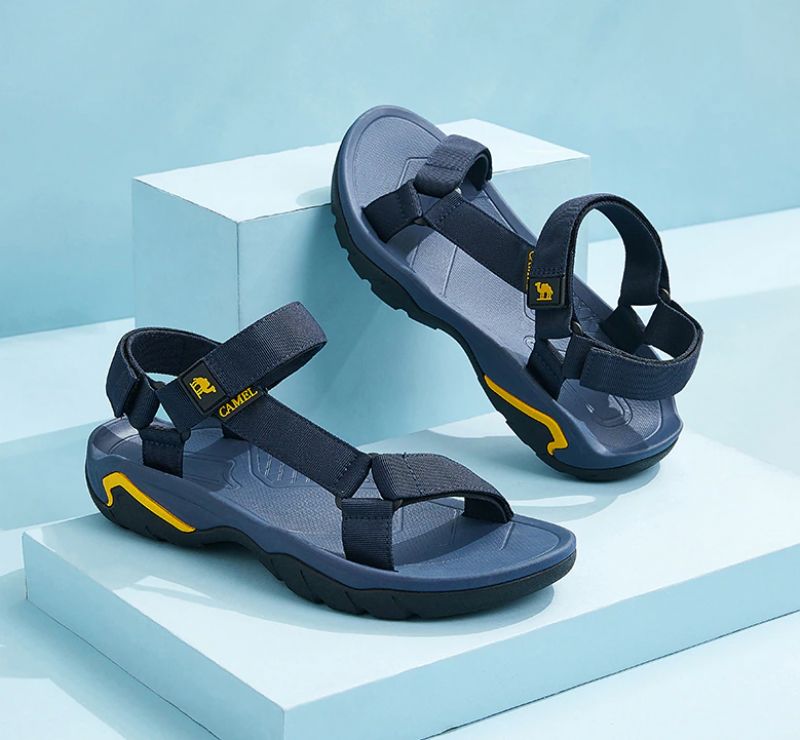 Olivieira Heren Platte Sandalen - Zwart