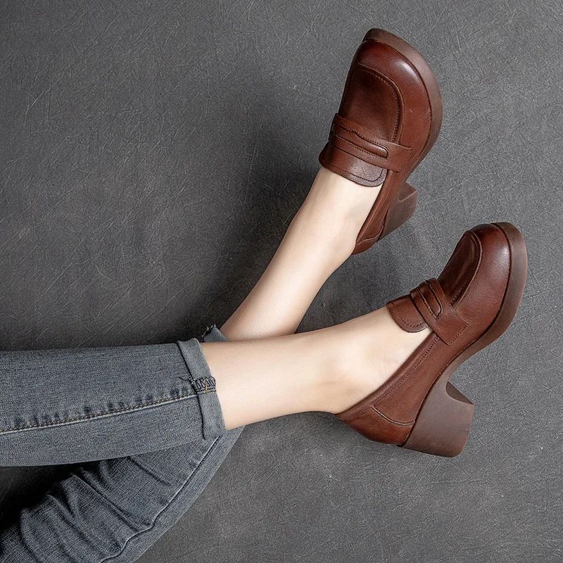 Omary Dames Vierkante Hak Pumps - Zwart