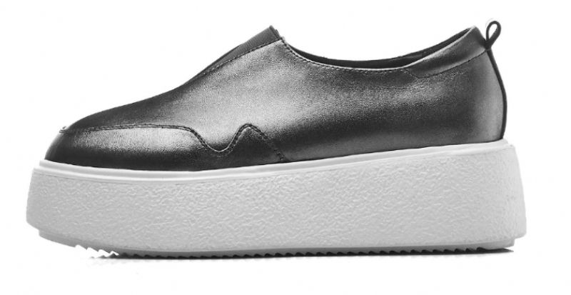 Omi Dames Platform Casual Gevulkaniseerde Schoenen - Zilver