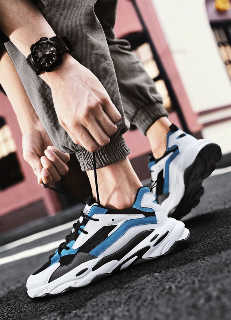 Onaga Heren Mode Sneakers - Wit