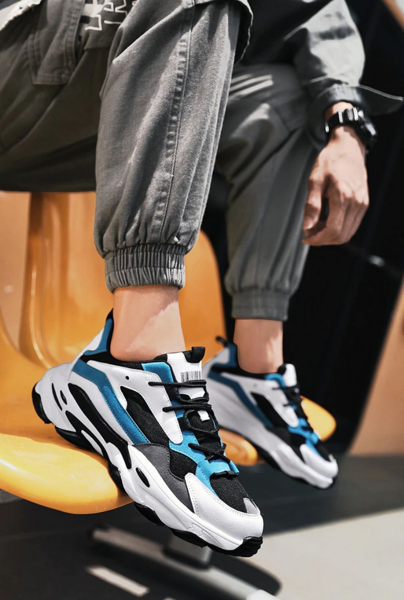 Onaga Heren Mode Sneakers - Wit
