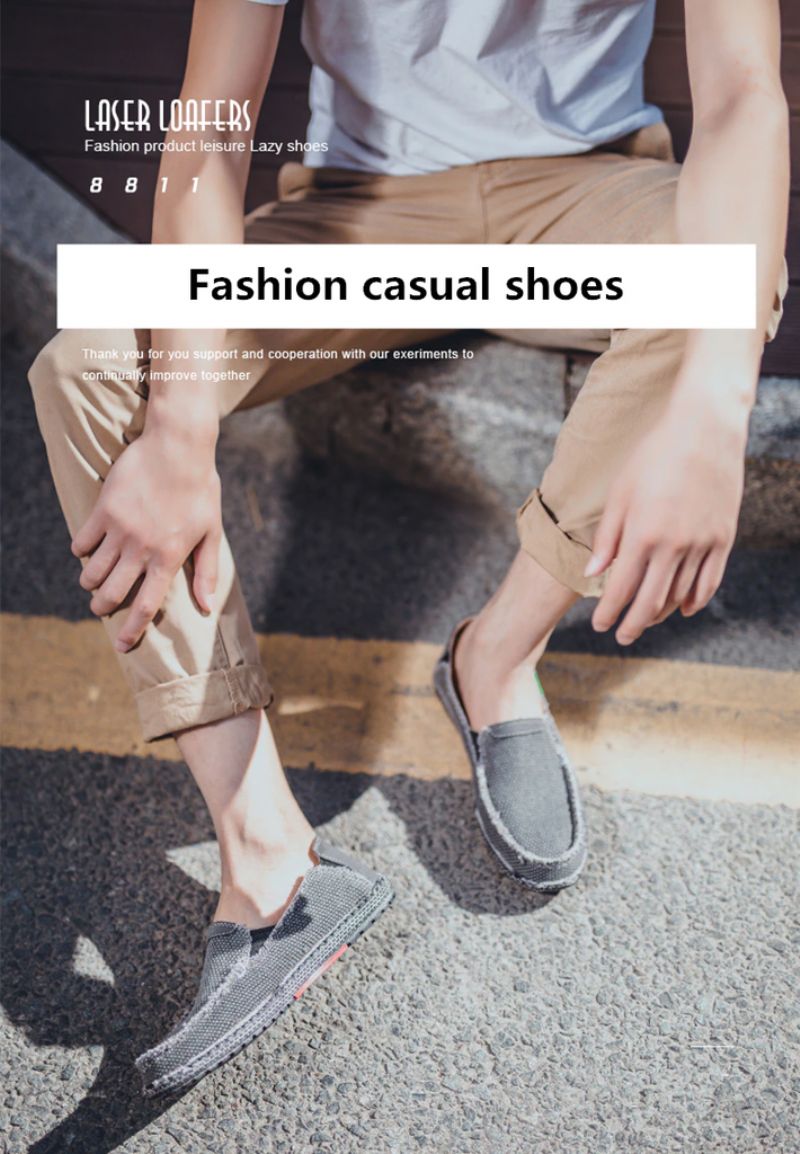 Onana Heren Loafers Zomerschoenen - Grijs