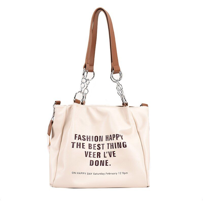 Onozo Dames Designer Grote Tote Handtas - Kaki