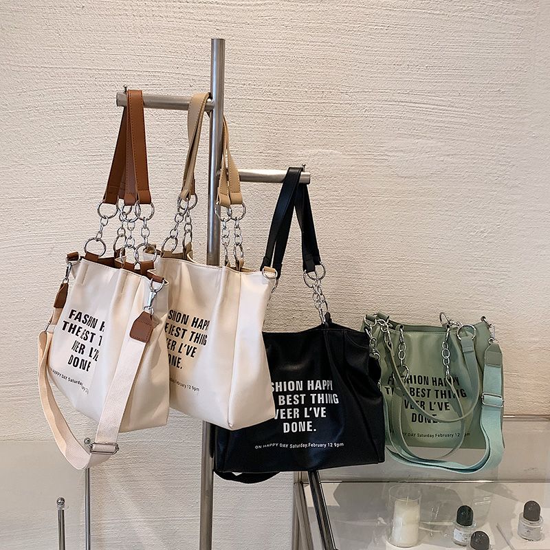 Onozo Dames Designer Grote Tote Handtas - Kaki