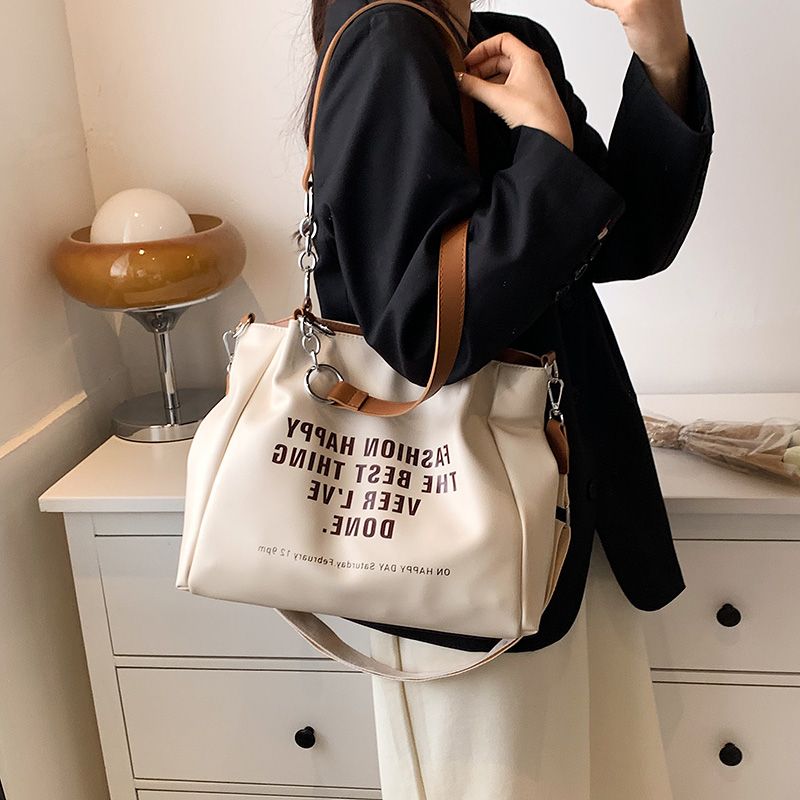 Onozo Dames Designer Grote Tote Handtas - Kaki